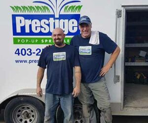 Prestige Outdoor Services Lawn Care & Irrigation Since 1985 Call 403.250.8464