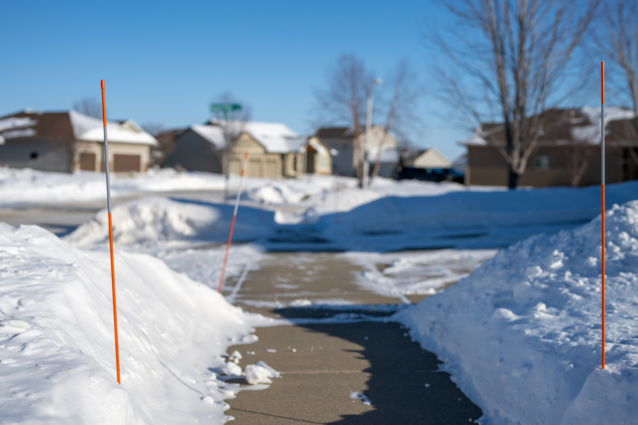 Prestige Outdoor Services - Residential Snow Removal Sidewalk